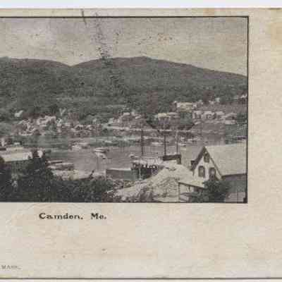 Postcard of Camden harbor