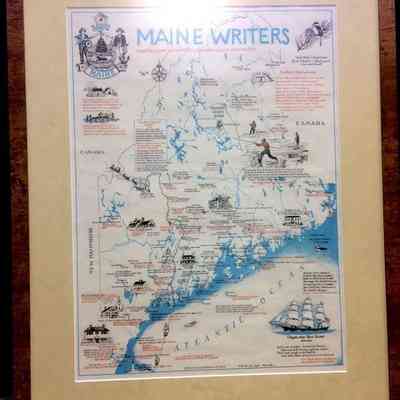 Maine Writers map 1981