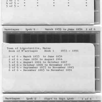 Lincolnville Town Records - microfiche