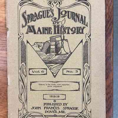 Sprague's Journal Maine History