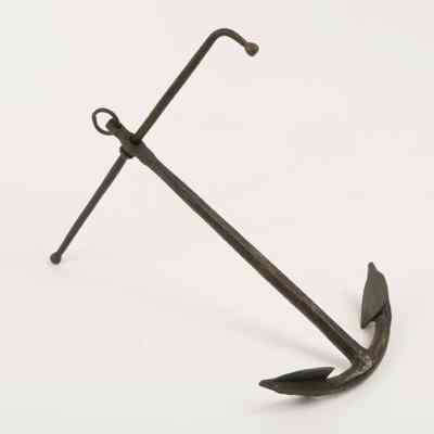 Model for full-size anchor from the Camden Anchorworks