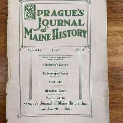 Sprague's Journal of Maine History
