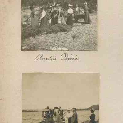 "Auntie's Picnic."; "All aboard."