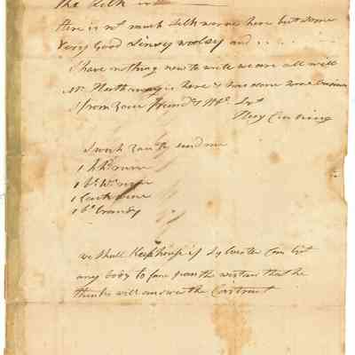 Letter from Benjamin Cushing to Nathaniel Cushing, September 9, 1796