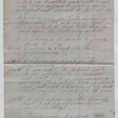 Camden School District No. 4 & 9 Agent Reports