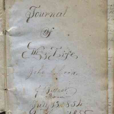 A Journal of My Life, John L. Locke of Belfast, from July 13, 1854 to August 1855