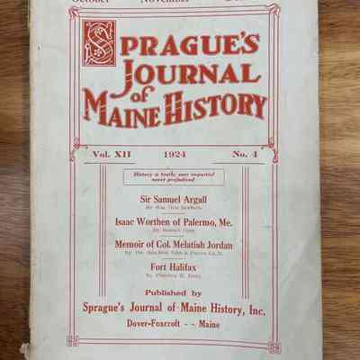 Sprague's Journal of Maine History