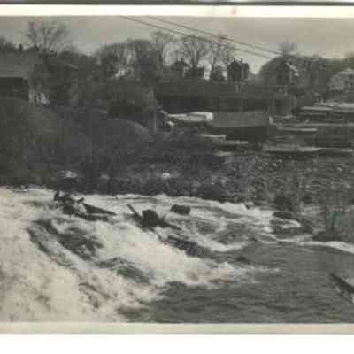 Boat sheds at the head of Camden harbor