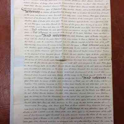 7 April 1773 indenture papers of Abraham Ogier of Quebec: Origformat: Manuscript