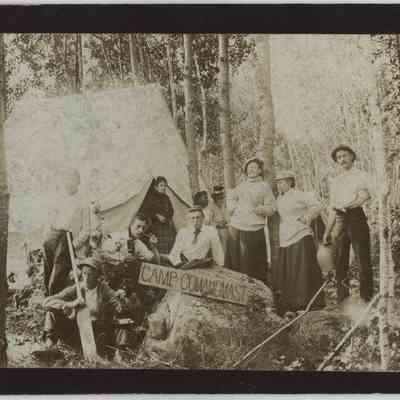 "Camp Comamomast, Sept. 29, 1892": Origsize: 8.5" x 5.5"; Origformat: Print-Photographic