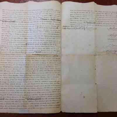 7 April 1773 indenture of Abraham Ogier of Quebec: Origformat: Manuscript