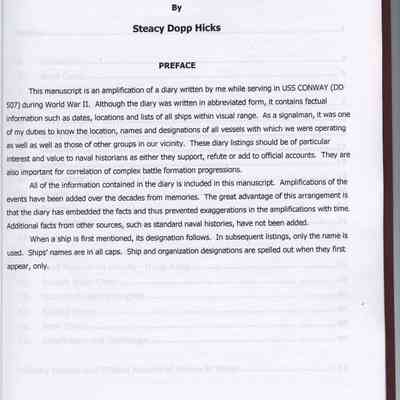 My Life in the United State Navy During World War II