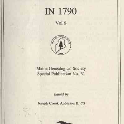 Maine Families in 1790 Volume 6