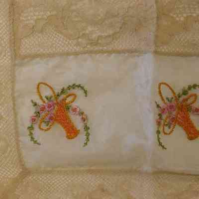 WWI handkerchief detail