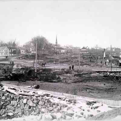 Camden in ruins after the 1892 fire