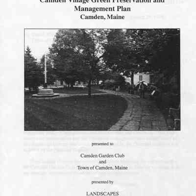 Camden Village Green Preservation and Management Plan Camden, Maine