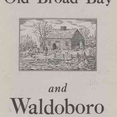 History of Old Broad Bay and Waldoboro