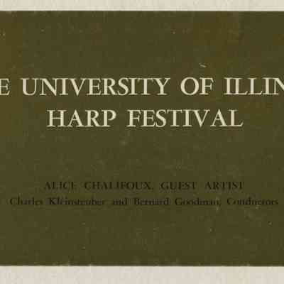 1963 University of Illinois Harp Festival