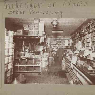 Interior of J.C Curtis hardware store