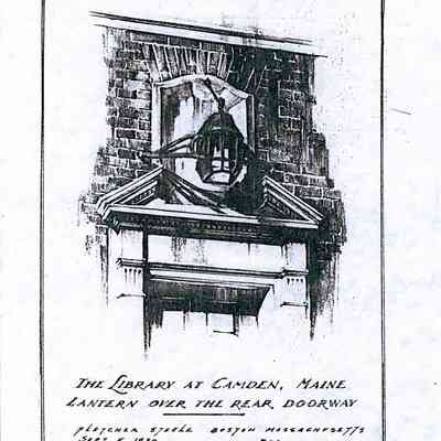 The Library at Camden, Maine Lantern over the Rear Doorway