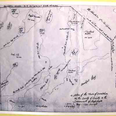 A PLAN OF THE TOWN OF CAMBDEN IN THE COUNTY OF LINCOLN IN THE COMMONWEALTH OF MASSACHUSETTS. MAY 1795.