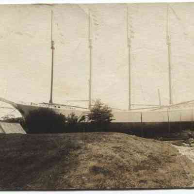 Schooner postcard