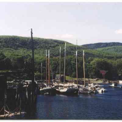 Camden harbor circa 1930: Origformat: Print-Photographic