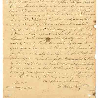 Doc 029 - extract of 1813 deed Lot 28 James Richards to John Nicholson