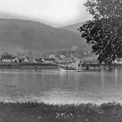 Schooner "George W. Wells" under construction in Camden
