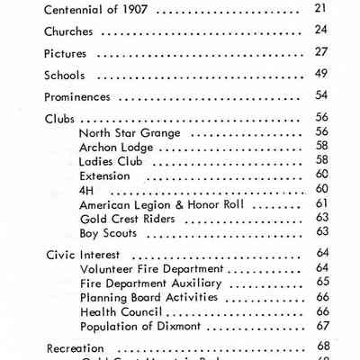 History of Dixmont, Maine