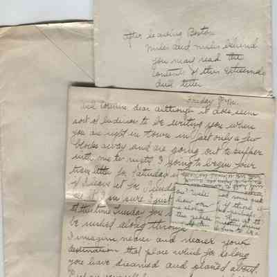 Letter to Corinne Sawyer for her trip to Washington