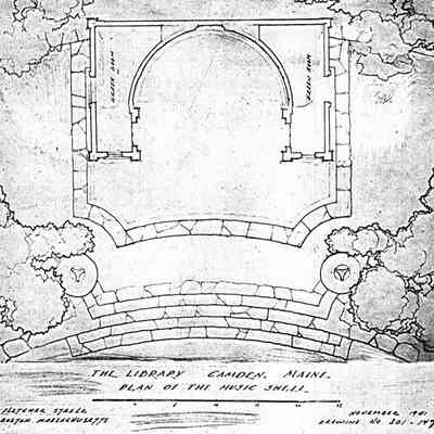 The Library Camden Maine - Plan of the Music Shell