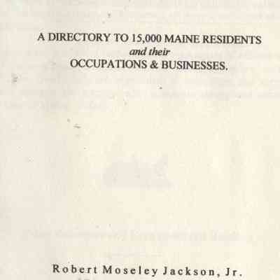 Maine Working in 1872