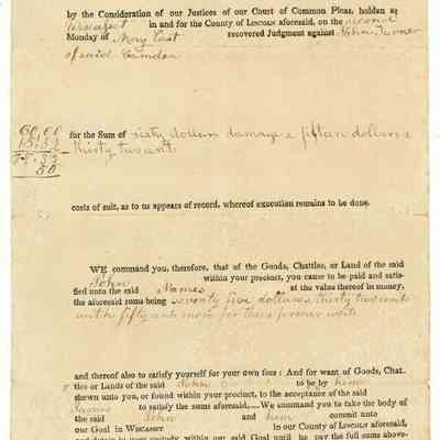 Doc 006 - 1809 Debt Collection Court order J Turner