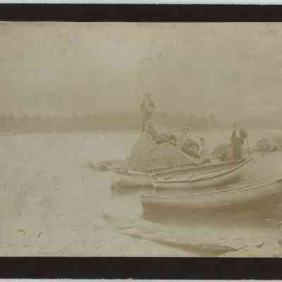 Fishing circa 1890: Origsize: 8.5" x 5.5"; Origformat: Print-Photographic