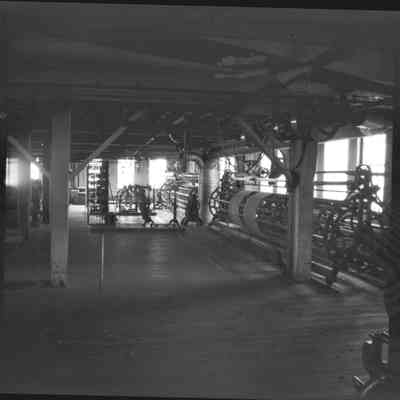 Warp dressing area at the Knox Mill