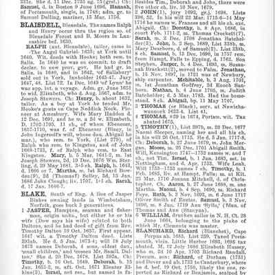 Genealogical Dictionary of Maine and New Hampshire