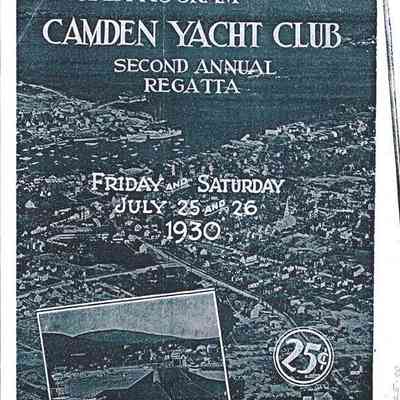 Official Program Camden Yacht Club Second Annual Regatta