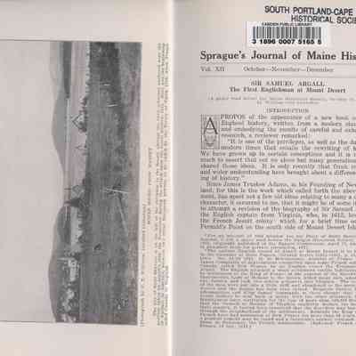 Sprague's Journal of Maine History