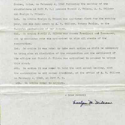 Ordway Mtg Minutes, 1942