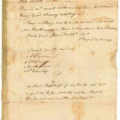 Letter from Benjamin to Nath. Cushing, 1796, pg 3: Origformat: Manuscript