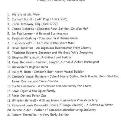 Who's Who at Mt. View?