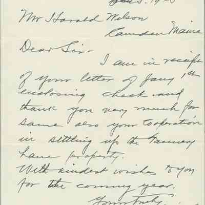 Ordway Plaster Correspondence