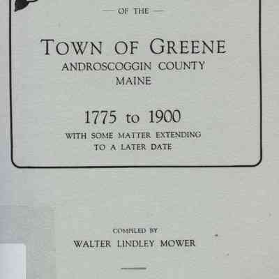 History of the Town of Greene