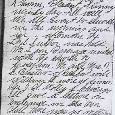 Diary of Albion G. Evans