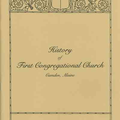 History of First Congregational Church, Camden, Maine