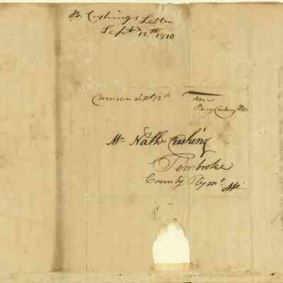 Cushing Letter - Sept 12, 1810