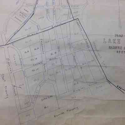 Plan of Lake City, Camden, Maine 1887