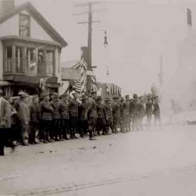 WWI parade Main St 2: Origformat: Book; Resolution: 100 dpi