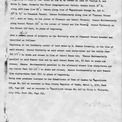 Elm Street School property description